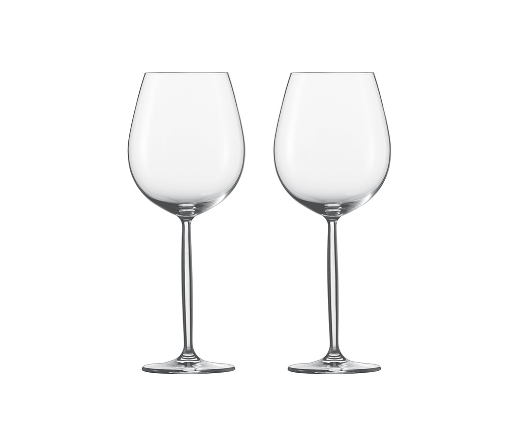 Diva Burgundy Red Wine Glass (Set of 2)